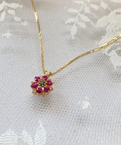 שרשרת זהב פריחה ססגונית