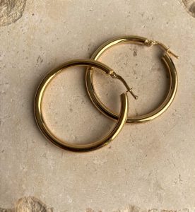 עגילי חישוק גיפסי גדולים