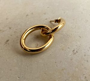 זוג עגילי אלה- עגיל זהב 14 קראט