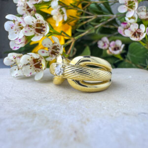 טבעת זהב חבל