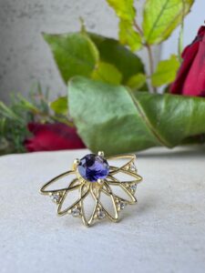 עגיל תבל כחול